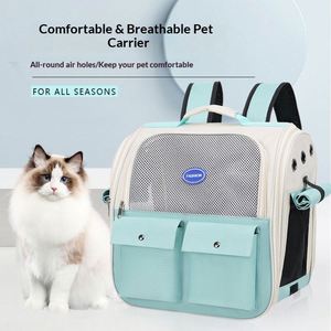 Fashion Open Window Pet <b>Backpack</b> Portable Zipper <b>Cat</b> Dog Travel Carrier Bag Airline Approved Outdoor Hiking Pet Supplies - Product Image 3