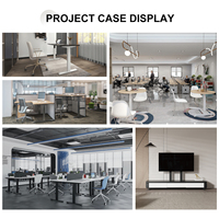 Bureau de réception manuel réglable en hauteur, ergonomique, pliable, durable, à moteur unique, moderne et personnalisé par le fabricant Hetium