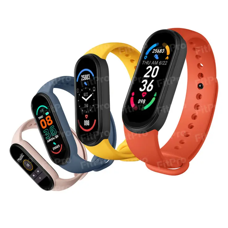 M6 Smart Digital Watch Bracelet for Men Women with Heart Rate Monitoring Running Pedometer Calorie Counter Health Sport Tracker