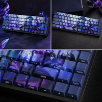Clavier mécanique personnalisé LOL Seraphine Superstar avec 68 touches en PBT, impression par sublimation, touches latérales imprimées, profil Cherry