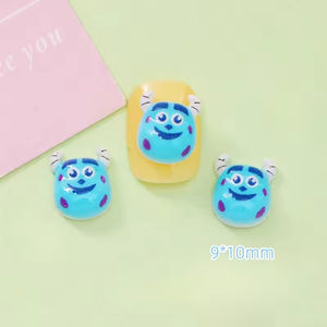 Japonés Kawaii Y2k Mini ardillas mapaches tres ojos Aliens Evil Cats Nail Art Charms Diy <span class=keywords><strong>bailarina</strong></span> redondeada decoración de uñas - Product Image 4