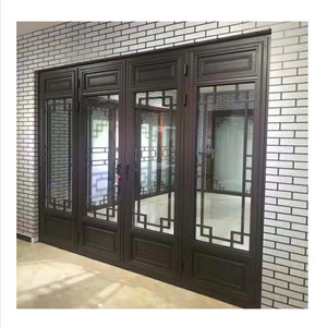 Marcos de Puertas y Ventanas de Aluminio Estilo Chino, Anodizados, Resistentes al Agua, para Aplicaciones en Villas - Product Image 2