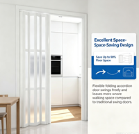 Porte de séparation moderne en PVC pour cuisine, installation sans perçage, porte coulissante pliante, séparateur de pièce temporaire