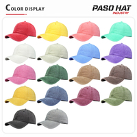 Gorra de Béisbol Vintage de Algodón Lavado con Efecto Desgastado, Logotipo Bordado en 3D Personalizado, MOQ Bajo, 6 Paneles, Gorra Suave Estilo Dad Hat, Unisex