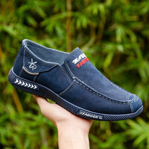 Nouvelles chaussures en tissu pour hommes respirant en coton antidérapant décontracté Denim chaussures en tissu <span class=keywords><strong>sans</strong></span> <span class=keywords><strong>lacets</strong></span> - Product Image 2