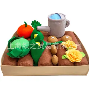 Children's simulated vegetable land set, baby's home planting, carrot and cabbage water bottle