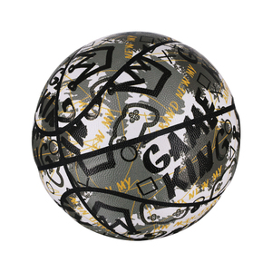 Profesional de alta calidad con logotipo personalizado Deportes Baloncesto Street College Fancy Impresión digital Pelota de cuero - Product Image 2