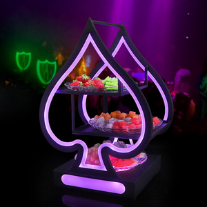 Bandeja de frutas iluminada con LED, soporte para aperitivos para fiestas, funciona con pilas, para bares, decoración de fiestas KTV - Product Image 4