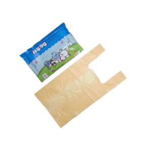 Bolsa desechable de HDPE para pañales tipo camiseta con propiedades antibacterianas y antiolores, con aroma a naranja, para toallitas húmedas de bebé - Product Image 3