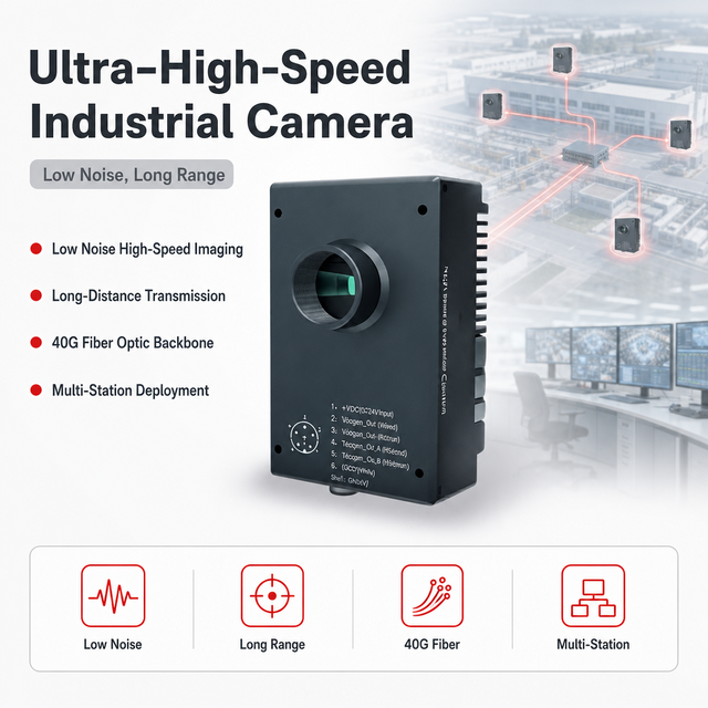Manufacturer 2.2MP 1490fps High-Speed Camera for Industrial Inspection Built-in Frame Grabber 40G Fiber MSS-C-ITD3L