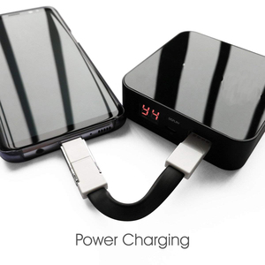 Uslion — <span class=keywords><strong>c</strong></span>âble Micro USB <span class=keywords><strong>3</strong></span>-en-1, chargeur magnétique court et plat, Type <span class=keywords><strong>C</strong></span>, pour porte-clés Portable, Android - Product Image 3