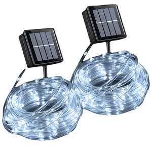 Solar Led <b>Light</b> Strings 50M Outdoor Garden Decoration With Pvc Wire And Solar <b>Panel</b> For Patio Yard Lighting - Product Image 1
