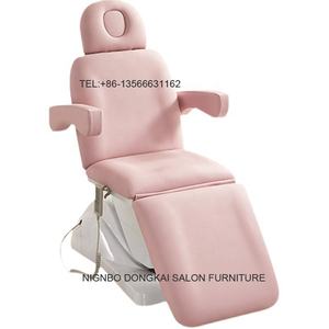 เตียงไฟฟ้าสามมอเตอร์นวดไฟฟ้าเก้าอี้เสริมสวยเฟอร์นิเจอร์ร้านเสริมสวยสีขาวสุดหรู - Product Image 5