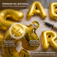 Ballons de lettres personnalisés pour fans de K-pop, ballons en aluminium avec nom d'idole pour BiTiSi, fête d'anniversaire, concert, décoration de cheering