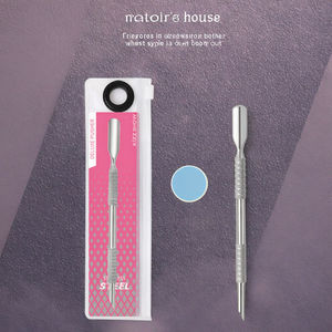 Herramientas Profesionales Desechables para Uñas al por Mayor: Empujador de Cutículas de Acero Inoxidable de Doble Cara, Cortaúñas y Removedor de Callos - Product Image 3