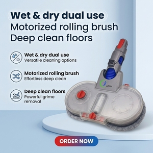Version améliorée <span class=keywords><strong>brosse</strong></span> d'aspirateur électrique sec et humide adaptée au sol du réservoir d'eau motorisé Dysons V7 V8 V10 V11 - Product Image 3