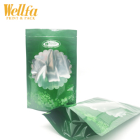 Sac en plastique personnalisable, contenant pour fenêtre, en aluminium imprimé, Transparent, à fermeture éclair pour serpent, OEM,