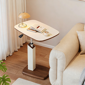Mesa de Centro para Sala de Estar, Mesa Auxiliar Elevadora de Cuero, Mesa de Computadora Móvil Pequeña para el Hogar - Product Image 6