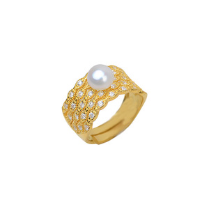 Anillo Abierto de Plata S925 para Mujer, Ajustable, con Incrustaciones de Perlas, Anillo de Dedo Antideslustre, Juego de Accesorios de Joyería 5-6, Talla Única - Product Image 5