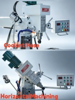 Machine de perçage et de fraisage WELLON ZX7550V, vitesse variable, utilisation verticale et horizontale, usinage multifonction
