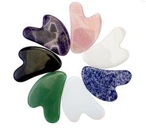 روز كوارتز جواشا تدليك الوجه على شكل قلب حجر اليشم الوردي Gua Sha - Product Image 6