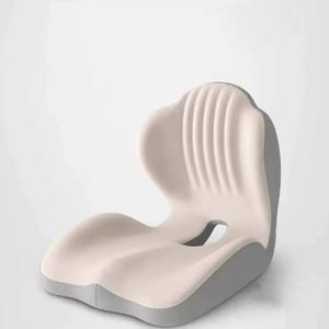 Coussin de siège ergonomique intégré avec dossier, mousse à mémoire de forme orthopédique, soutien lombaire, coussin confortable pour chaise de bureau et utilisation en voiture - Product Image 2
