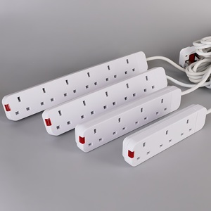 Power Strip with Extension Cord and <strong>Socket</strong>, African British Standard <strong>UK</strong> Plug <strong>13A</strong> 3-meter Length 600w - Product Image 1