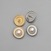 Boutons en métal de couture personnalisés à la mode en gros bouton à tige ronde en alliage d'huile goutte à goutte blanc pour vêtement