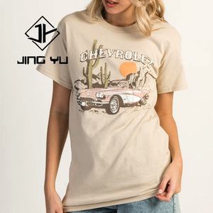 Camisetas Populares para Mujer 2024, Camisetas con Estampado Gráfico Personalizado de Alta Calidad, Camisetas Ajustadas con Cuello Redondo - Product Image 1