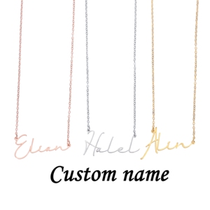 Collana in Acciaio Inossidabile DuoYing con Nome Personalizzato, Regalo di Compleanno <span class=keywords><strong>per</strong></span> una Donna o una Amica - Product Image 1