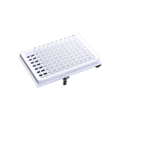 Plaque ELISA détachable 96 puits avec cadre blanc et mur transparent Produit de fournitures de laboratoire