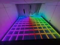 Interaktive LED-Tanzbodenplatten RGB 3D-Spiegelpaneele für DJ Disco Nachtclub Hochzeit Party Bühne und Event-Vermietung