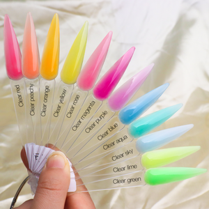 غطاء هلامي جديد صيفي من Cloverfei بودرة أكريليك شفافة شفافة لفن الرسم على الأظافر بودرة أكريليك بتقنية تجميل الأظافر - Product Image 2