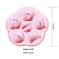 Nette Silikon formen Spaß Backform DIY Werkzeug für Babynahrung Hund behandelt Schokoladen gebäck Gelee Dessert gedämpfte Kuchen handgemachte Seife