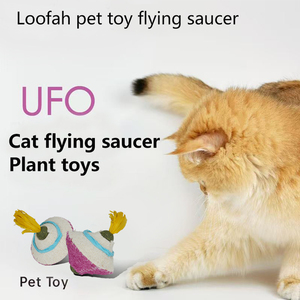 Gyroscope Shape Cartoon Modern Loofah Catnip Filled <b>Interactive</b> Biting & Teeth Cleaning Chew <b>Toy</b> for <b>Cats</b> - Product Image 2