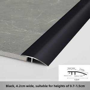 Sunsbuild Bande de transition de seuil en alliage d'aluminium haute résistance et durable pour hôtels, appartements, carrelage et bois - Product Image 5