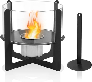 Cheminée d'intérieur et d'extérieur en acier inoxydable chinois, bioéthanol, portable, sans fumée, foyer de table - Product Image 1