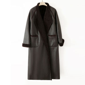 <span class=keywords><strong>Abrigo</strong></span> de Lana de Oveja con Pelo Integrado, Estilo Nuevo de Invierno 594, Reversible, de Lana Rizada, <span class=keywords><strong>Largo</strong></span>, Raglán, para <span class=keywords><strong>Mujer</strong></span> - Product Image 3