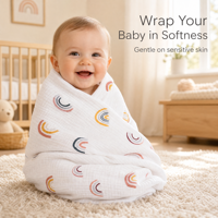 Ensemble de couvertures pour bébé Kaiyue Premium et couverture de sécurité, en coton doux et respirant, serviette d'emmaillotage pour nouveau-né, pour lit de bébé