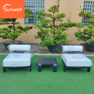 Set di Divani <span class=keywords><strong>da</strong></span> Esterno in Alluminio per 8 Persone, Design di Lusso, Resistente ai Raggi UV, per Appartamenti e Hotel - Product Image 3