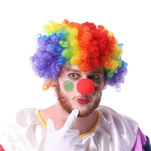 <span class=keywords><strong>Perruque</strong></span> de clown arc-en-ciel, <span class=keywords><strong>perruque</strong></span> de clown <span class=keywords><strong>hippie</strong></span> colorée, <span class=keywords><strong>perruque</strong></span> afro bouclée et moelleuse pour hommes et femmes, idéale pour les fans de football, les soirées disco, les fêtes sportives et Noël - Product Image 2