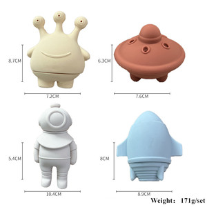Nouveau jouet de bain personnalisé pour bébé, poupée de dessin animé pulvérisatrice d'eau, jouet de bain en silicone pour enfants - Product Image 3