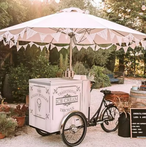 Camión de Comida Móvil de Acero Inoxidable de 3 Ruedas para Celebridades de Internet, Capacidad Personalizable para Promoción de Helados, Decoración Floral y Compras - Product Image 5