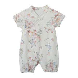 Vêtement d'emmaillotage pour nouveau-né à manches courtes en coton 100 % biologique <span class=keywords><strong>de</strong></span> haute qualité avec lien latéral, idéal pour la sortie <span class=keywords><strong>de</strong></span> <span class=keywords><strong>maternité</strong></span> - Grande Vente - Product Image 5