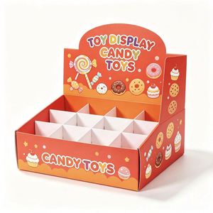 Toy <b>Display</b> Nature Toys Paperboard Counter <b>Box</b> With Dividers Eco-Friendly Self Erecting Packaging For Small Goods - Product Image 2