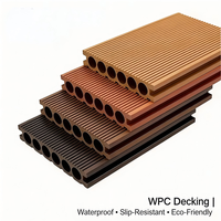 Planches de terrasse en composite bois-plastique (WPC) pour extérieur, design nordique, co-extrusion, antidérapantes, imperméables et résistantes à l'humidité