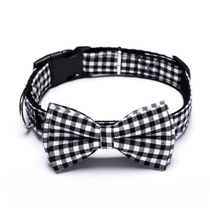 <span class=keywords><strong>Collar</strong></span> de perro ajustable con pajarita desmontable de estilo estampado de bandera nacional con logotipo personalizado para cachorros pequeños - Product Image 2