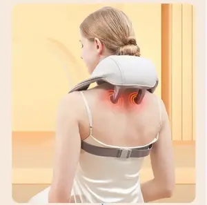 热销高品质颈部肩部按摩器，指压背部颈部热按摩器，颈部电动按摩枕