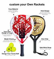 Raquettes de padel professionnelles personnalisées de haute qualité 3K/12K/18K, raquettes de tennis de padel, raquettes de padel personnalisées, vente en gros de raquettes de padel