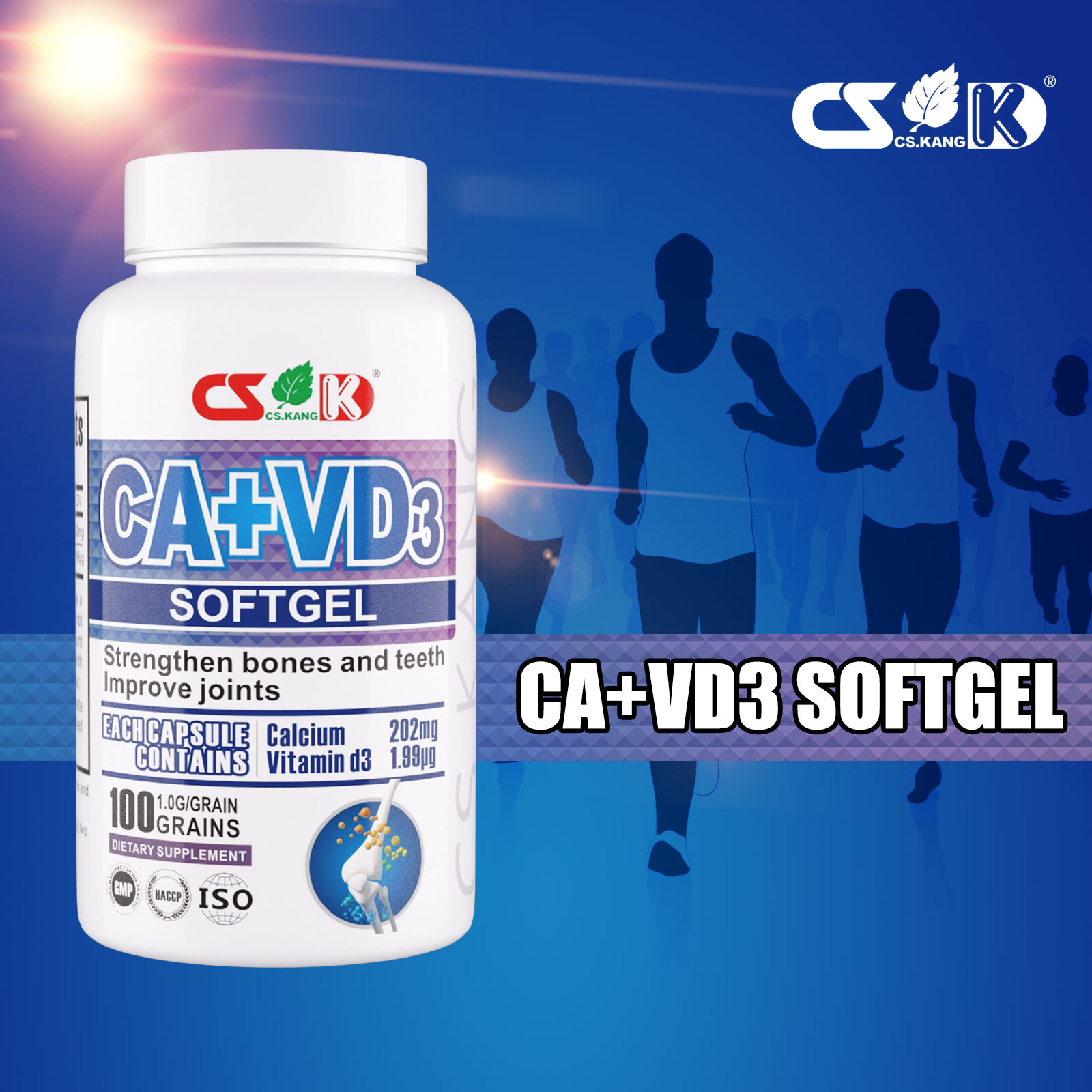 Индивидуальная добавка с минеральным витамином d3, кальциевые мягкие капсулы